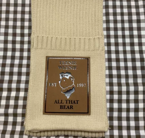 全新teenie weenie围巾 驼色卡...