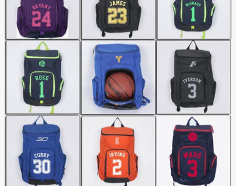 韦德库里科比詹姆斯哈登双肩包篮球包篮球袋篮...