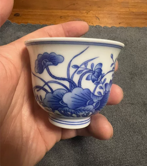 沁澜草堂-青花荷花铃铛杯 景德镇沁澜草堂-...