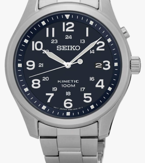 Seiko/精工透视底盖人体动能/夜光表针...