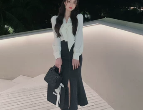 ?鱼尾裙半身裙2022春季新款牛仔裙不规则...