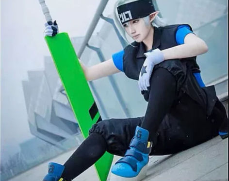 【凹凸世界格瑞cos】cos服+假发 9成...