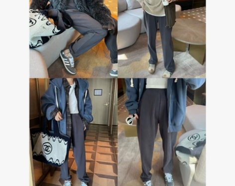 owish 束腿运动裤女秋冬显瘦高腰百搭2...