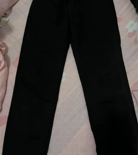 黑色牛仔铅笔裤 质量绝绝子 能穿到120斤...