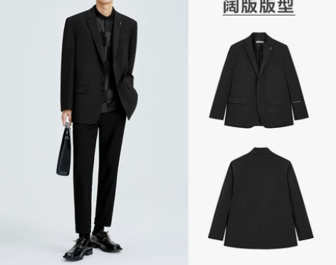 太平鸟男装 宽松西服男2022春季新款西装...