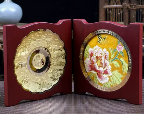 刺绣画 手工刺绣云锦摆件手工非遗中国风特色...