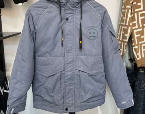 杰克剪标新款笑脸户外男士连帽白鸭绒潮流加厚...