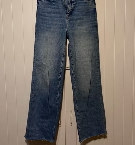 Zara蓝色牛仔裤阔腿裤女 尺码见图，本人...