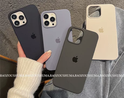 石墨灰苹果13手机壳液态硅胶iPhone1...