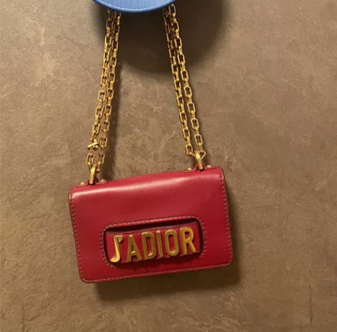 jadior 迪奥 字母手拿包 红色 也是...