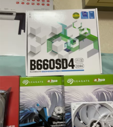 昂达b660 sd4白色主板，支持12代i...