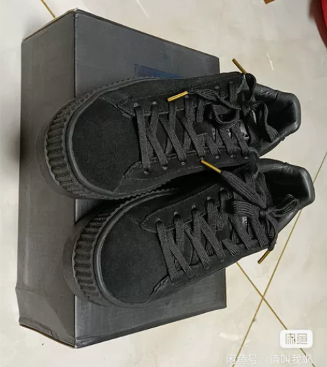 全新彪马板鞋,因网购原因尺码不合脚,但是质...