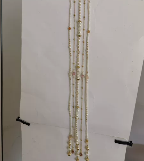 十三余七月夕长生乐汉服配饰禁步压襟同款粉色