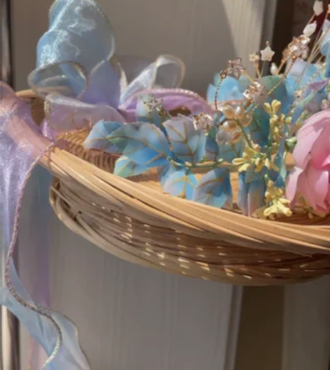 花蕊的四时三季热缩原创发冠，实物和视频一模...