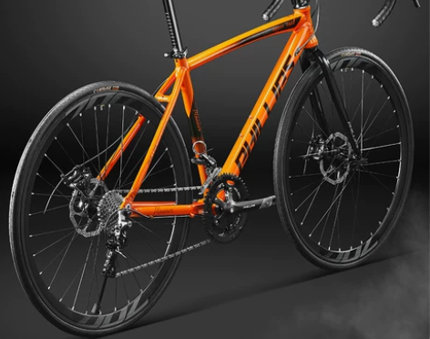 菲利普铝合金公路车自行车弯把手变油碟刹变速...