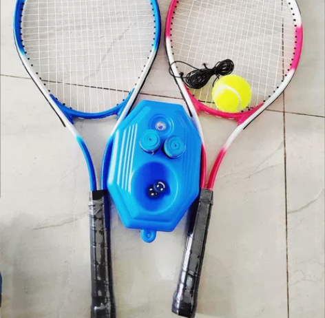 【包邮】新手单人网球套装训练网球带线网球练...