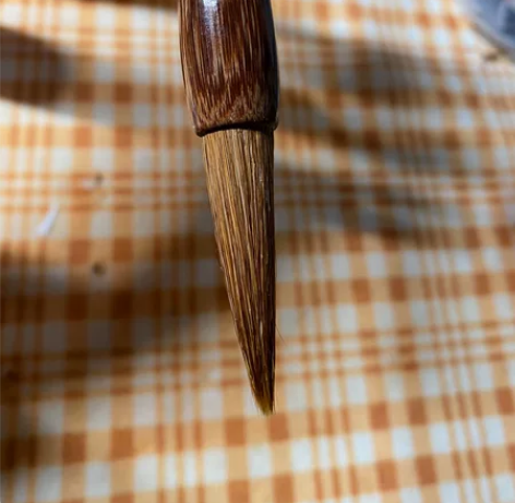 御用狼毫中 大学的时候老师让买的然后我一直...