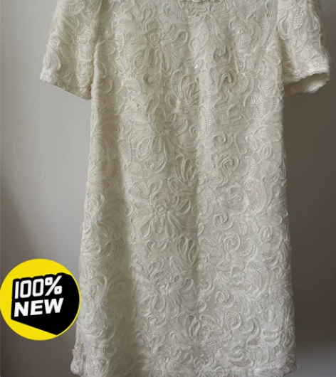 one piece连衣裙 可爱公主风，本白...