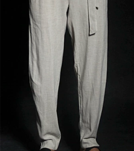 全新 中国风 亚麻棉麻裤男 宽松居家裤  ...