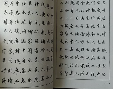 沈鸿根行书字帖~古代散文精华钢笔字帖32开...