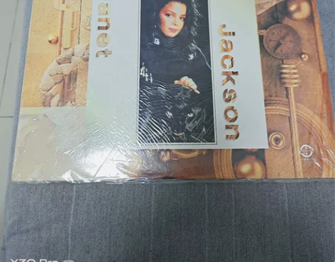 全新 黑胶老唱片 珍妮杰克逊 实物图，侧面...