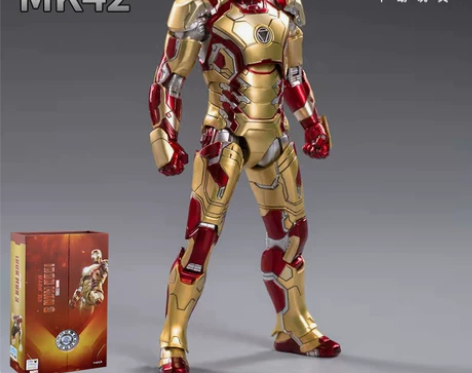 正版中动漫威钢铁侠mk42马克42手办玩具...