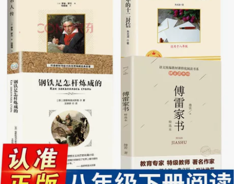 全四本 正版傅雷家书 钢铁是怎样炼成的给青...