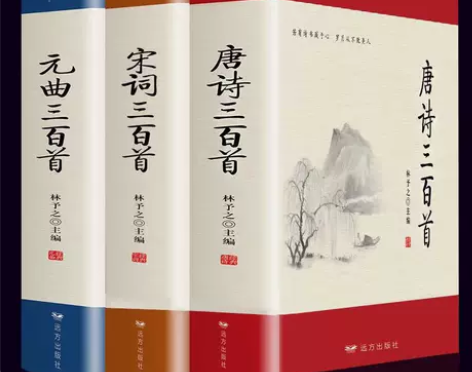 【全3本】唐诗宋词元曲三百首典藏版中国古诗...