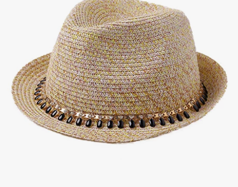 草帽女夏小清新韩版英伦百搭可折叠遮阳草编帽...