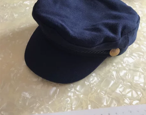 hm正品全新羊毛呢复古贝雷帽帅气时尚海军帽...