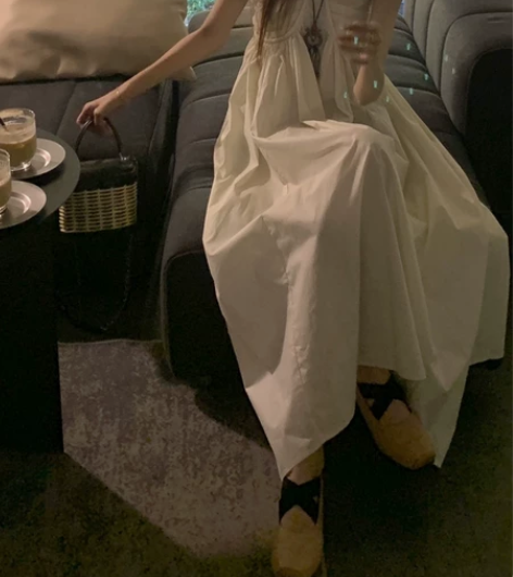 馨依靓 夏季新款纯欲风吊带抹胸蓬蓬简约法式...