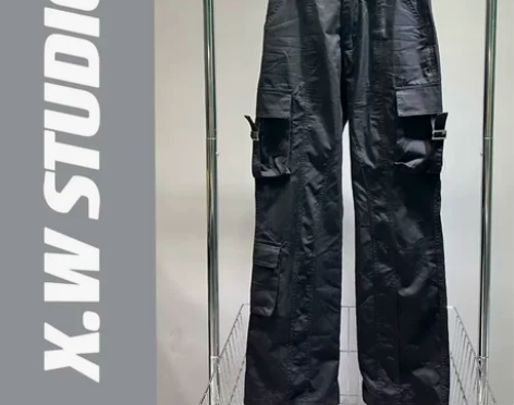 美式复古高腰显瘦直筒休闲裤女2022夏季欧...