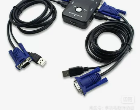 切换器VGA2口电脑显示器鼠标键盘二进1出...