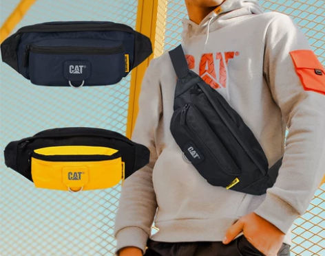CAT/卡特跑步腰包男运动胸包户外多功能大...