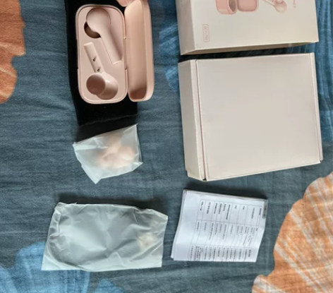 QCY T5S 蓝牙耳机 樱花粉 右耳丢了...