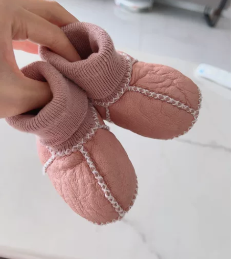 新生婴儿秋冬保暖加绒加厚软底鞋 感兴趣的话...