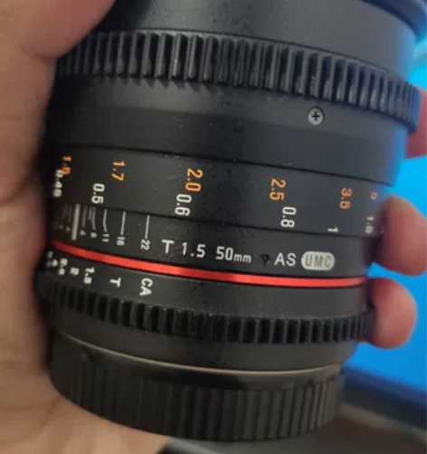 三阳50mm  t1.5电影镜头，因为换门...