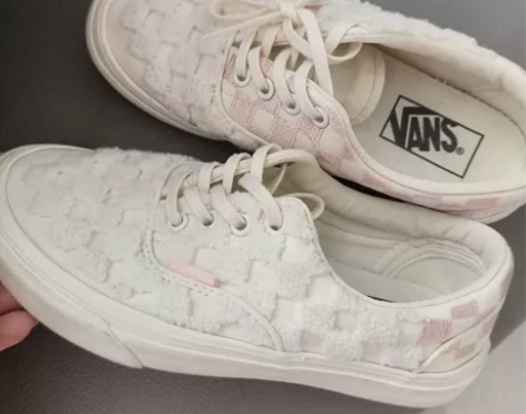 Vans 毛毛棋盘格   漂过   买来有...
