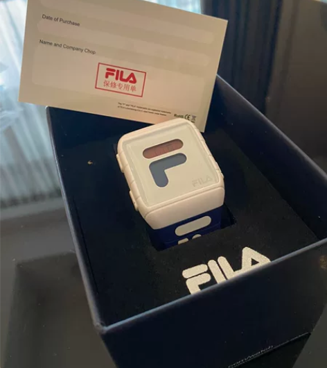 转全新正品FILA斐乐手表 红蓝CP男女情...