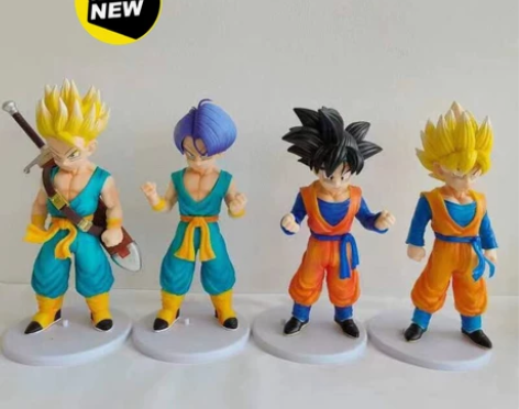 特价全套4款七龙珠手办  孙悟天 特兰克斯...