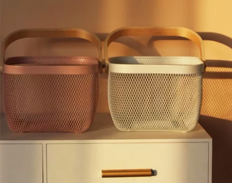 〔宜家风格篮子〕 蔬菜水果篮 金属篮子 食...