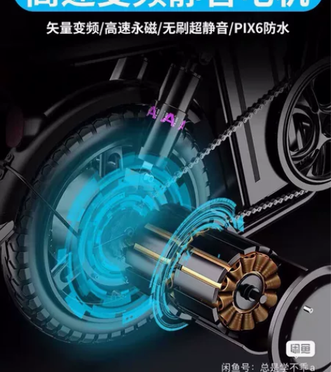 途刺折叠电动车，32公里，9成新 感兴趣的...