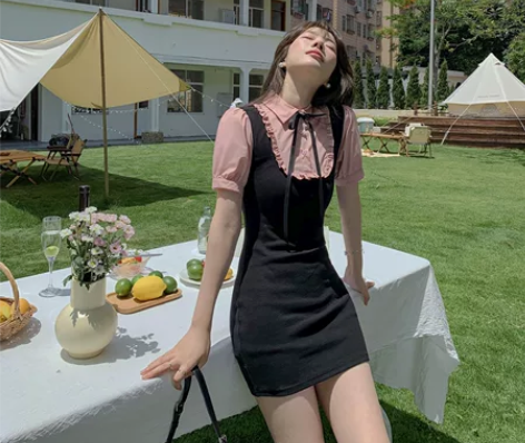 收腰包臀裙xs码数 仅试穿 适合95斤的美...