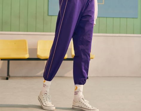 阔色  秋季新款韩版女装学生宽松束脚显瘦萝...