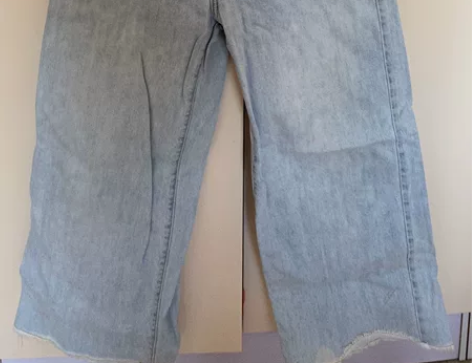 爱依服、 高腰阔腿裤牛仔裤宽松显瘦阔腿裤 ...