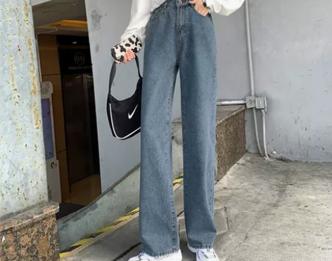 【礼遇价】牛仔裤女直筒宽松春秋夏季薄款20...