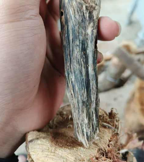 奇楠沉香，天然虫漏，可以上炉熏香，手把件都...