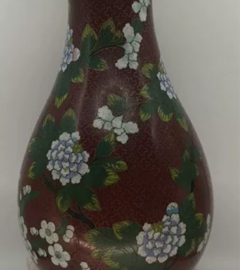 晚清铜胎掐丝珐琅景泰蓝大花瓶,非铜胎画珐琅,海外回流,瓶净高... 晚清铜胎掐丝珐琅景泰蓝大花瓶,非铜胎画珐琅,海外回流,瓶净高...