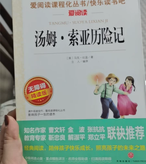 汤姆索亚历险记 快乐读书吧 很经典的书,买...