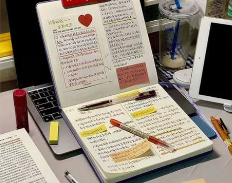 正方形笔记本子ins高颜值简约大学生考研日...